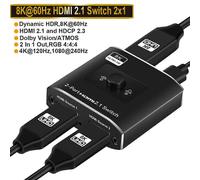 (As show, One size) 8K HDMI 2.1 Switcher Selector 4K 120Hz HD Switch HDMI Splitter 4 In 1 Out 3 In 1 Out for laptop PC Switch TV Box PS5