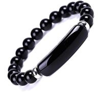 (As show, One size) 8MM Healing Stone Bracelets,Amethyst Gemstone Charm Stretch Bracelet,Aventurine Jade Stretch Bracelet,Tiger Eye Yellow Topaz Obsidian Beads Crystal En