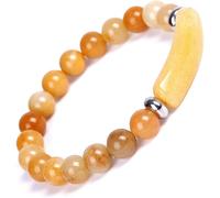 (As show, One size) 8MM Healing Stone Bracelets,Amethyst Gemstone Charm Stretch Bracelet,Aventurine Jade Stretch Bracelet,Tiger Eye Yellow Topaz Obsidian Beads Crystal En