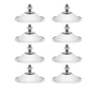 (As show, One size) 8Pcs Heavy Duty Suction Cups Strong Thickened Window Suction Cups Clear Pvc Sucker Pads 2.16Inch Large Suction Cups