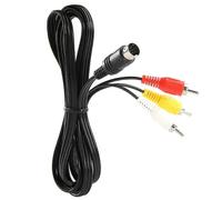 (As show, One size) 9 Pins AV Cable Composite Stereo Video Audio Cord Lead for SEGA Genesis/MD 2 3
