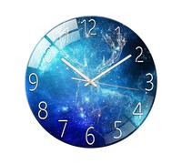 (As show, One size) (A)12 Inch Modern Wall Clock, Aesthetic Black and Gold Decor Accessories, Unusual Silent Non Ticking Aurora Clocks for Living Room/Kitchen/Bedroom/Bat