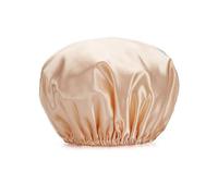 (As show, One size) A pack ladies shower cap reusable EVA shower cap, double protection elastic, medium sizeChampagne
