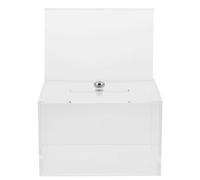 (As show, One size) Acrylic Donation Box Transparent Ballot Box Clear Suggestion Box Donation Box for Fundraising