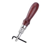(As show, One size) Adjustable Leather Edge Stitching Groover Leathercraft Groove Gouge Working Tool Silver