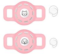 (As show, One size) Airtag Cat Collar Holder For Apple Air Tag Cat Collar Holder Within 1/2 Inch, 2 Pack Airtag Pet Collar Holder For Apple Airt