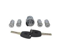 (As show, One size) Al162 5pcs Complete Set Ignition Door Trunk Lock Barrel Cylinder For Fiat Doblo Cargo Punto Panda With Sip22 Blade Keys