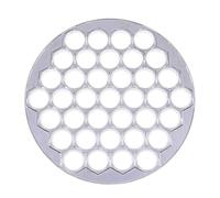 (As show, One size) Alloy Dumpling Maker Ravioli Making Mold Pelmeni Mould Kitchen Tool for Home Restaurant (Silver)