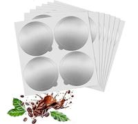 (As show, One size) Aluminum Foil Lids compatible with Reusing Capsules - compatible with Vertuoline and Vertuo - Reusable Coffee Pod Covers (100 Pcs)