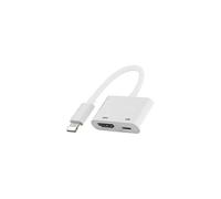 (As show, One size) [Apple MFi Certified] Lightning to HDMI Adapter Digital AV, for iPad iPhone to HDMI Adapter 1080P with Lightning Charging Port Compatible for iPhone,