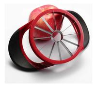 (As show, One size) Apple Slicer, 12 Blades Extra Large Improved Apple Corer Ultra-Sharp Stainless Steel Fruit Slicer Apple Cutter, Divider, Pitter for Apples up to 4 Inc
