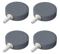 (As show, One size) Aquarium Disc Bubbler 4cm Bubble Release Tool Round Oxygen Diffuser For Air Nanopumps Aquariums Small Ponds And Dwc Tanks, 4 Packs
