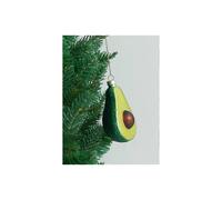 (As show, One size) Avocado Glass Tree Ornament Green Avocado Fruit Hanging Baubles Tree Decorations 2024 New Year Navidad