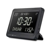 (As show, One size) Azan Clock Automatic Worldwide Digital 8 Azan Prayer Sounds Islamic Wall and Desk Clock A