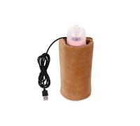 (As show, One size) Baby Bottle Warmer Cover, Portable USB Travel Cup, Portable USB Baby Bottle Warmer, For Milk, Coffee, Tea, Pocket Warmer(Brown, No Bottle)