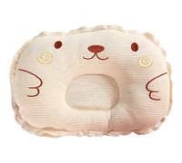 (As show, One size) Baby head pillow cute cartoon soft and comfortable cotton head and neck support adaptive nursing sleeping pillow for 0-1