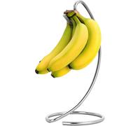 (As show, One size) Banana Holder Modern Banana Hanger Tree Stand Hook for Kitchen Countertop, Satin Nickel Banana Stand
