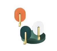 (As show, One size) Bathroom Hooks Non-marking Hooks 6pcs, 3colors