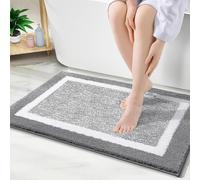 (As show, One size) Bathroom Rugs 24x16, Extra Soft and Absorbent Microfiber Bath Mat, Non-Slip, Machine Washable, Quick Dry Shaggy Bath Carpet, Suitable