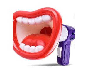 (As show, One size) Battery- Operated Megaphone Portable Megaphone Bullhorn Mega Phone Loud Speaker Prize For Kids And Adults Blue