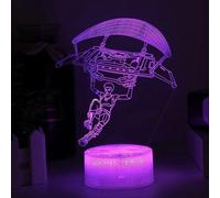 (As show, One size) Battleroyale Night Light 3D Vision Effect LED Nightstand Lights with Remote Control