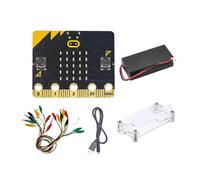 (As show, One size) BBC Microbit Go Start Kit Micro:Bit BBC Development Board DIY Programmable Learning With Alligator Clips Test lead Set