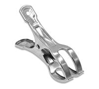 (As show, One size) Beach Towel Clips Clamps Stainless Steel 10 Pack 4.3 Inch Large Heavy Duty Metal Clothespins Peg Jumbo Size, Windproof Clips Clothes Pin Hanger for Lo