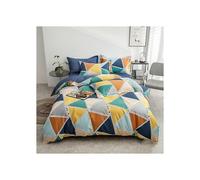 (As show, One size) Bed Set With 1 Cotton Quilt Cover 1 Sheet And 2 Pillowcases, 220 X 240 Cm, 230 X 245 Cm, 48 X 72 Cm (geometry), Four-piece Sheet Set
