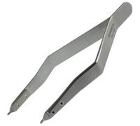 (As show, One size) Bergeon 7825 Metal Band Clasp Pliers Spring Bar Grain Pliers Stainless Steel Ergonomic Watch Maker Tool Silver