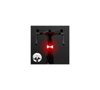 (As show, One size) Bicycle bone shaped tail lights LED tail lights turn signal lights USB rechargeable 5 modes Mountain bike and road bike waterproof cycling warning lig