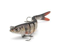 (As show, One size) Bionic Slow Sinking Fishing Lures for Pike, Sea for Bass, Perch, Trout, Multi-jointed Swimming Baits, in Fresh and Salt Water