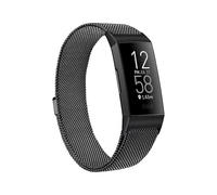 (As show, One size) Black Strap Compatible Fitbit Charge 4 / Fitbit Charge 3 / Charge 3 Se, Stainless Steel Adjustable Strap, Replacement Band For Fitbit Charge 4 / Charg