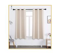 (As show, One size) Blackout Curtains, Set of 2, 34*45in, White