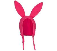 (As show, One size) Bob's Louise Rabbit Ear Hat Burgers Beanie Halloween Fleece Hat Bunny Ears