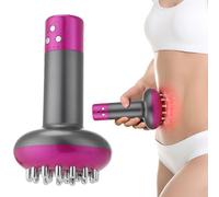 (As show, One size) Body Massager Cellulite Red Light for Slimming Guasha Fat Burning EMS Vibrating Electric Lose Weight