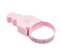 (As show, One size) Body Tape Measure - 150cm (60"), One-handed Use, Compact & Ergonomic Design - Helps Lose Weight & Tone Muscles (pink)