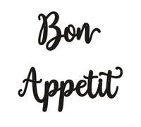 (As show, One size) Bon Appetit Wall Decor Metal Sign Rustic Farmhouse Home Decorations Dining Room Cooking Hanging Signs