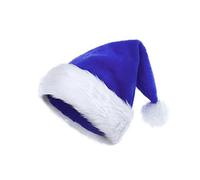 (As show, One size) Bonnet Noel Chapeau pere Noel Peluche Chapeau Fte Noel Lot de Bonnet de Noel pour Adulte et Enfant45*32cm
