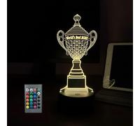 (As show, One size) Boss Gift Night Light, Worlds Best Boss Trophy, 3D Illusion Dcor, 16 Colors Changing Dimmable, Smart Touch & Remote Control, Boss Day Birthday