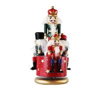(As show, One size) Bote Musique Casse-Noisette, dcorations de Nol 4 Figurines de Soldats Bote Musique avec mcanisme et Base Ronde pour la dcoration de la Maison, Les F