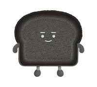 (As show, One size) Bread Plush Pillow Toast Plush ToySlice Stuffed Bread Doll Toddler Hugging Pillow Home Bedroom Decoration Sofa Cushion (Burnt-15.4'')