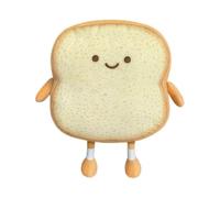 (As show, One size) Bread Shape Cushion, Toast Bread Shape Plush Cushion, Soft Toast Bread Sofa Cushion, PP Cotton Bread Plush Toy, for Kids Adults Home Bed Room Decor
