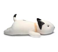 (As show, One size) Bull Terrier Dog Big Hugging Pillow Soft Plush Toy Stuffed Animals White 21"