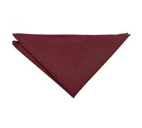 (As show, One size) Burgundy Plain Matte Pocket Square