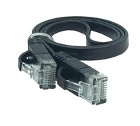 (As show, One size) Cable CAT6 Flat UTP Ethernet Network Cable RJ45 Patch LAN Cable Black Color 0.5M 1M 1.5M 2M 3M 5M 10M 15M 20M 25M 30M