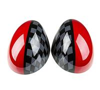 (As show, One size) Car Door Side JCW Style Mirror Covers for Mini Cooper R55 R56 R57 R58 R60 R61 Power Fold Mirror