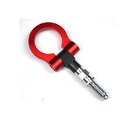 (As show, One size) Car modified front bar universal trailer hook trailer tow hook bumper pull ring trailer hook European series Red