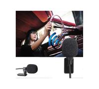 (As show, One size) Car Stereo Microphone Cable Length 3m External Microphone For Car Head Unit Bluetooth Enabled Radio Stereo GPS DVD