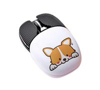 (As show, One size) Cartoon Charging Wireless Mouse, 2.4G Noiseless Mouse, 4-Way Wheel 3 Adjustable DPI Levels for PC, Desktop, Laptop, Windows Computer, MacBook Ke Xiaoj