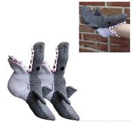 (As show, One size) Cartoon Crocodile Shape Knit Socks,Creative Animal Shape Socks, Alligator Floor Socks,Soft Comfort Thick Warm Winter Non Lip Socks, for Men Women (Col